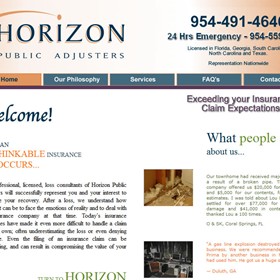 Websites: Horizon Public Adjusters