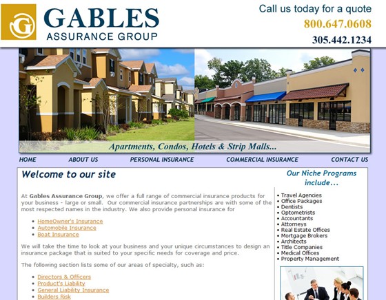 Websites: Gables Assurance Group