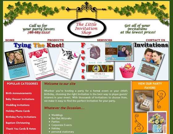 Websites: The Little Invitation Shop